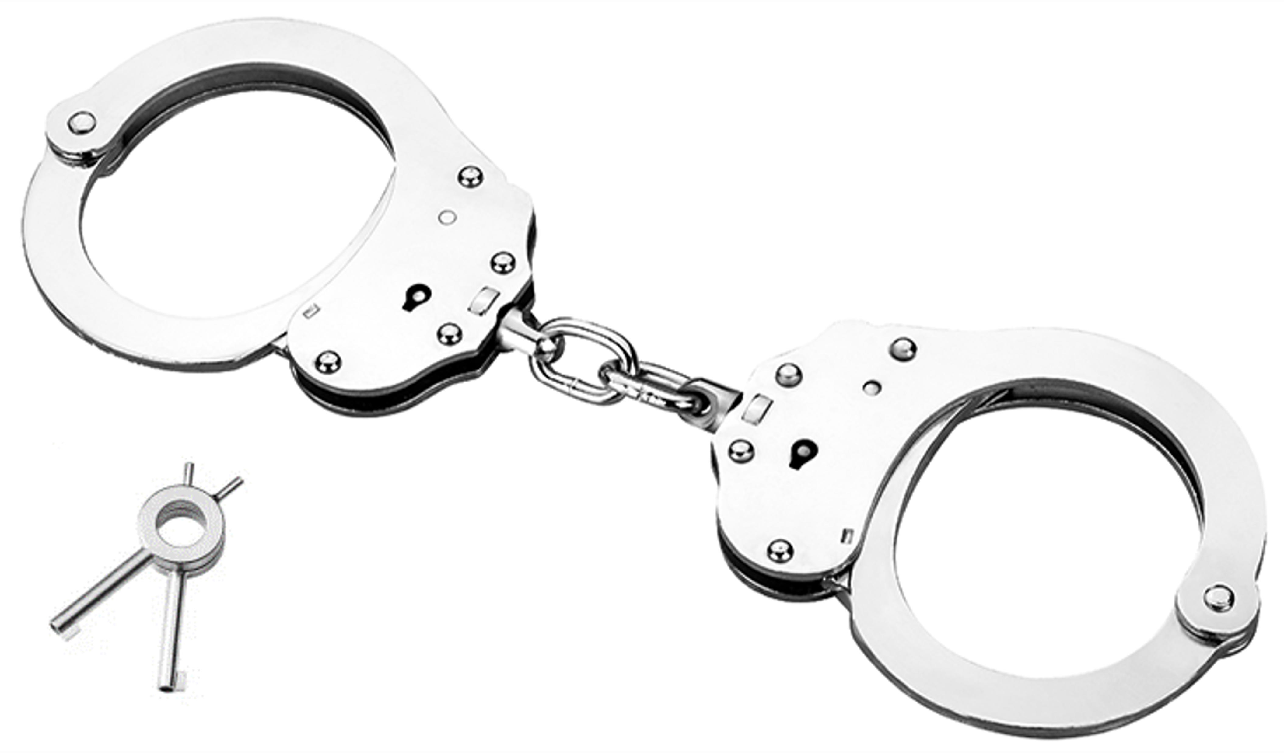 PRO-CUFF England Police Handcuffs | Silver Chain | Heavy-Duty Steel ...